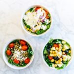 Photo salads with chickpeas